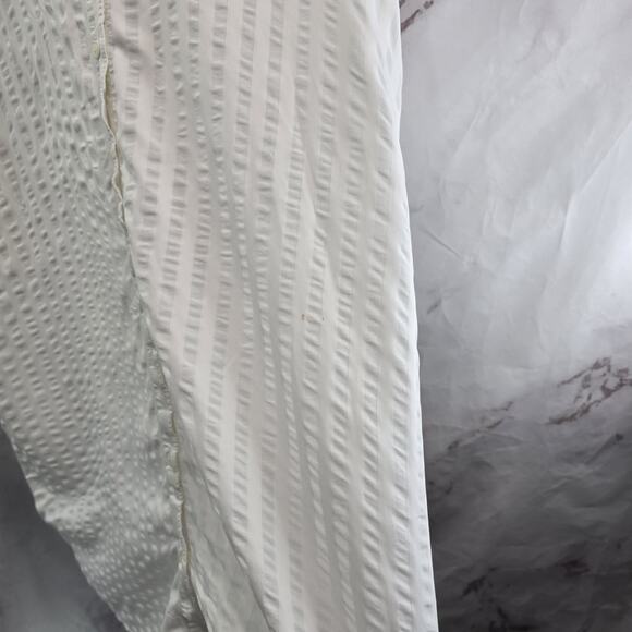 & Other Stories Dress Women 2 XS White Shift Seersucker Striped Button Stockholm - Picture 10 of 15